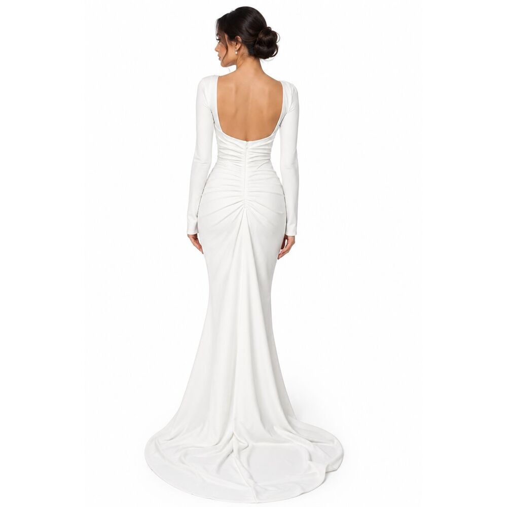 Lulus White Bridal Wedding Dress Size S